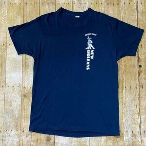 Vintage Screen Stars Shirt Men XL Blue Bourbon Street New Orleans Single Stitch